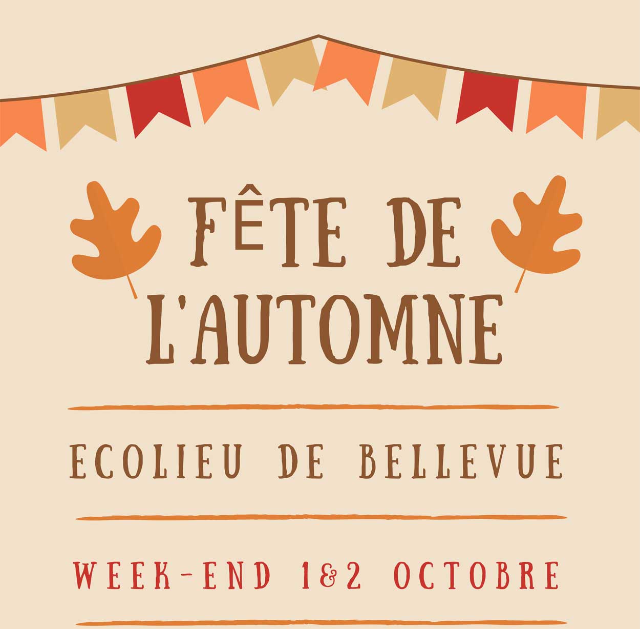 « Fête de l'automne » - Ecolieu de Bellevue - 01 et 02 Octobre 2020